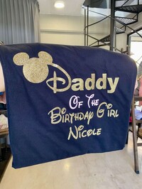 Μπλούζα κοντομάνικη Daddy mickey mouse of the birthday girl  