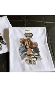 Μπλούζα κοντομάνικη super mama / boys