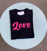 LOVE short-sleeved blouse - fuchsia